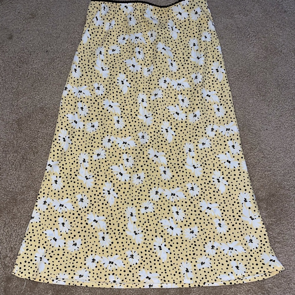 Yellow Midi Skirt